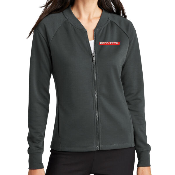 Mercer+Mettle Women's Double-Knit Bomber - Embroidered Logo Thumbnail